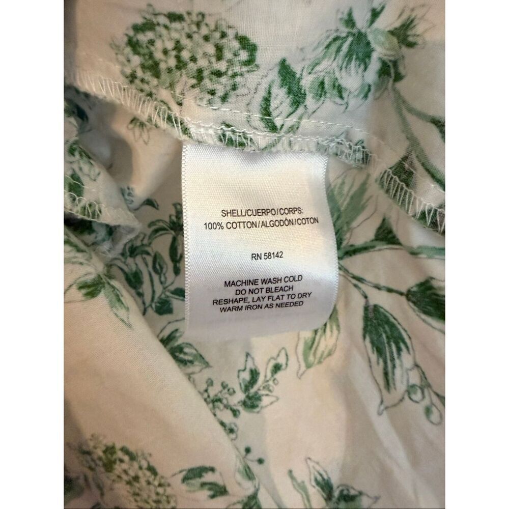 Gal Meets Glam Lisa white and green floral tiered dress 4 - Picture 5 of 10
